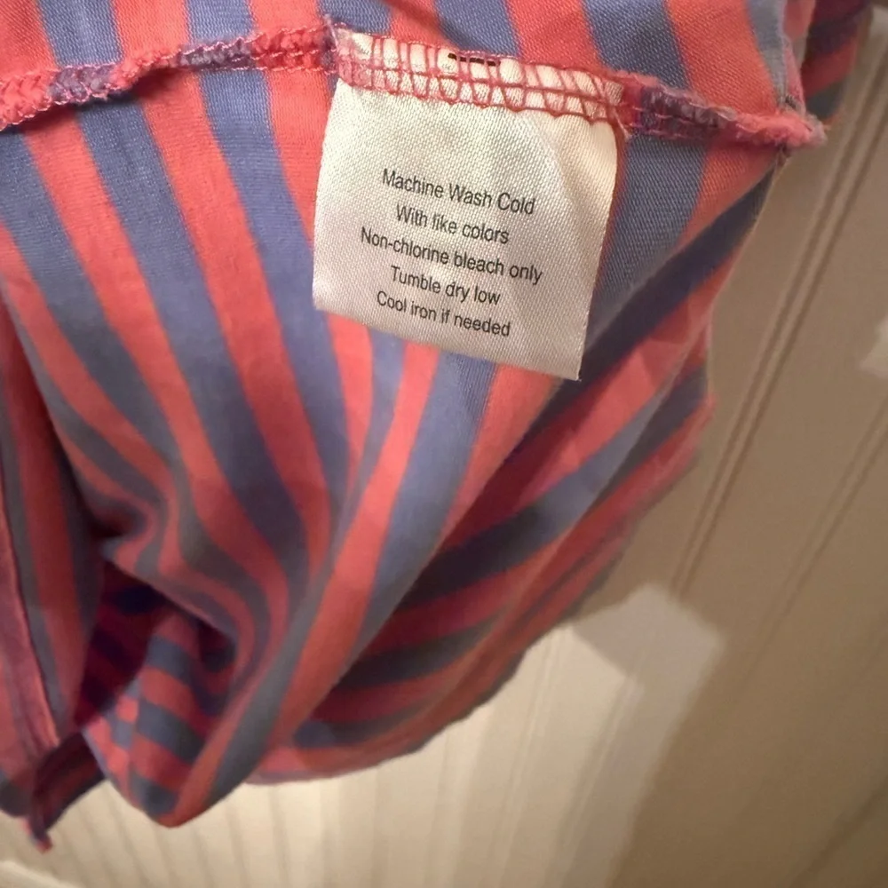 Peter Millar Striped Small Polo Shirt